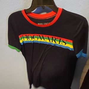 Harry Potter Hogwarts rainbow shirt
